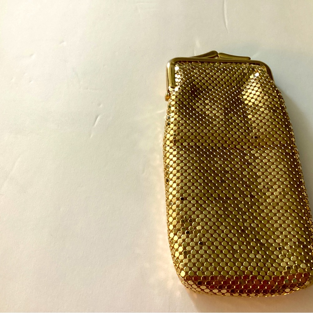 Whitney and Davis eyeglass case gold